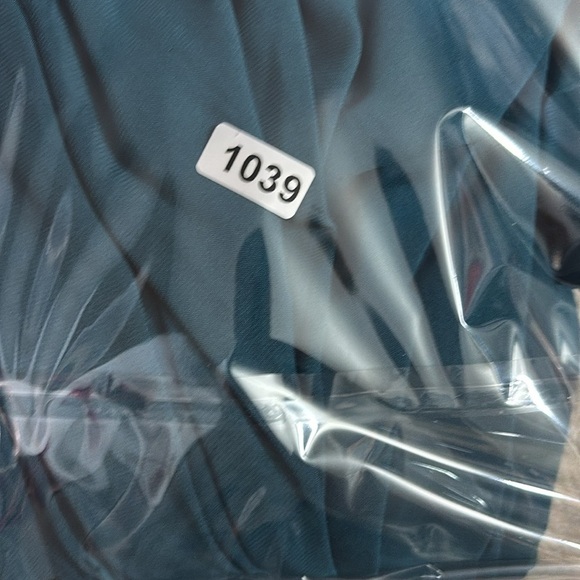 Tome Teal Tie Waist Keyhole Midi Dress Size 2 - Picture 13 of 13